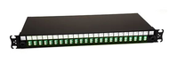 Tiroir équipé 24 raccords LCAPC duplex monomode coulissant noir soit pour 48FO